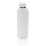 Bottiglia con finitura esterna gommata colore bianco 4