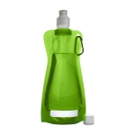 Bottiglia d'acqua pubblicitaria pieghevole 480ml colore verde chiaro  4