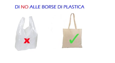 Inverti in shopper di stoffa invece delle buste di plastica