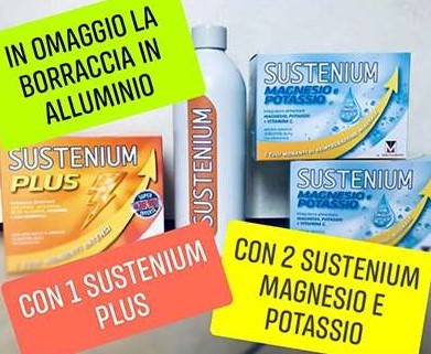 volantino per promozione con l'acquisto di sustenium plus