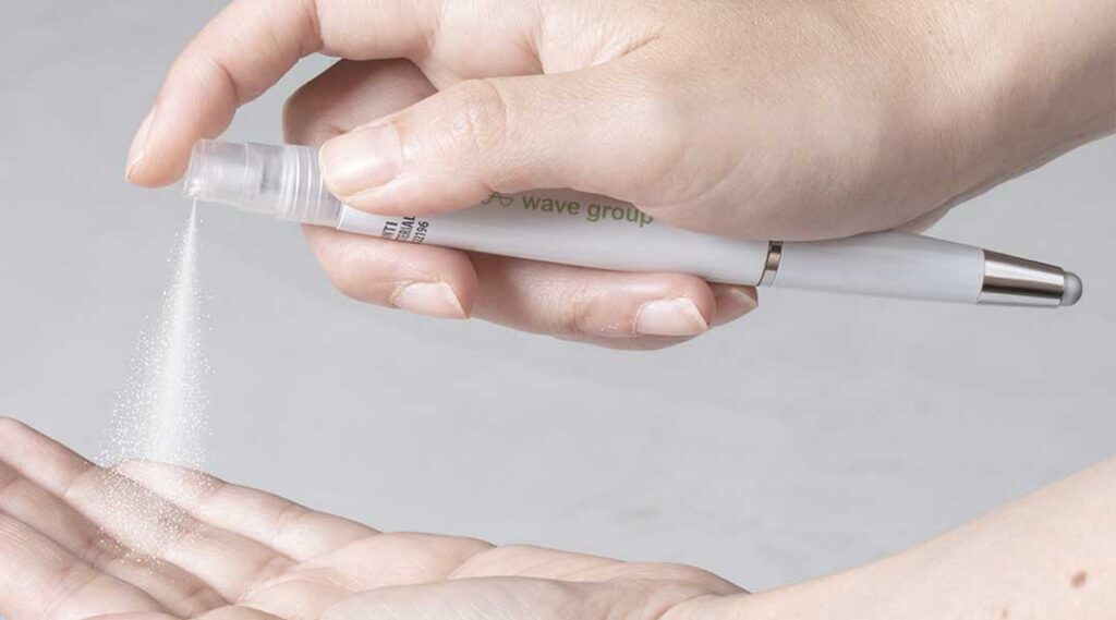 penna anti batterica con gel