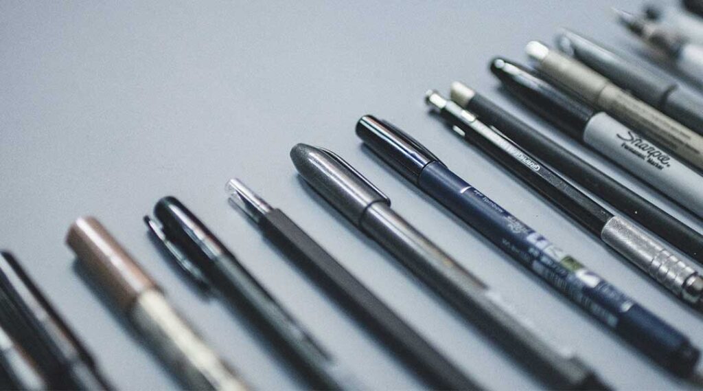 vari tipi di penna