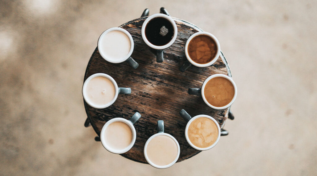 miscele differenti di caffè