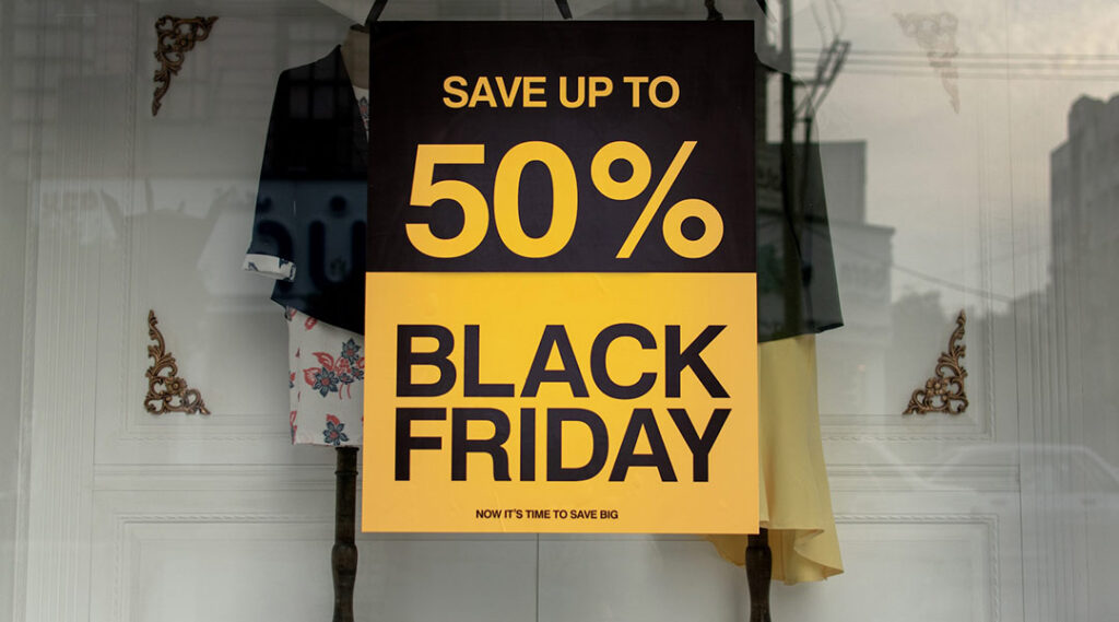 arrivano gli sconti del black friday