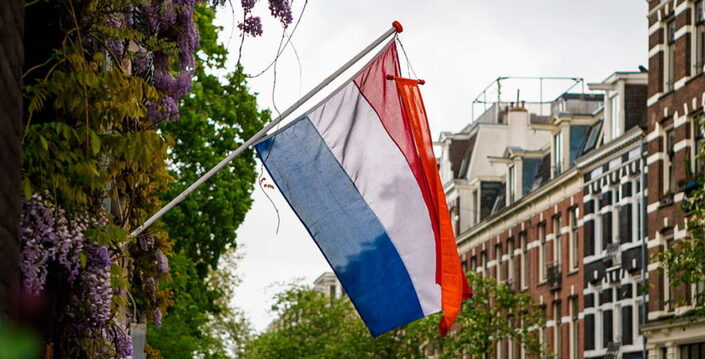 bandiera olandese per arrivo gift campign in Olanda