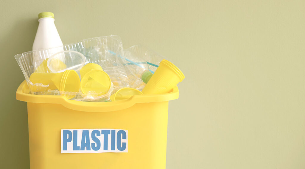 spazzatura della plastica