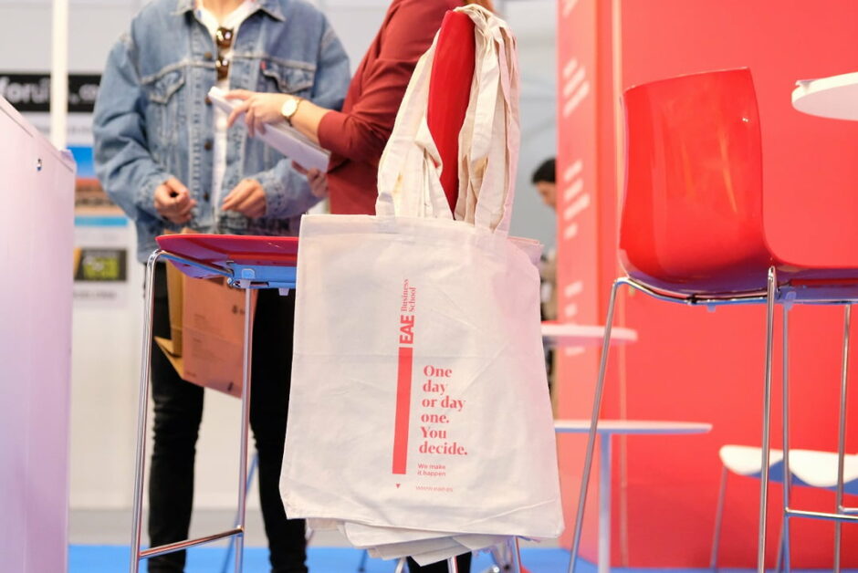 Shopper di tela personalizzate per un evento