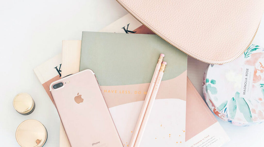 gadget con colori pastello