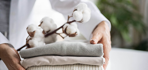 abbigliamento con vari tipi di cotone