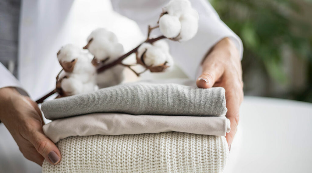 abbigliamento con vari tipi di cotone