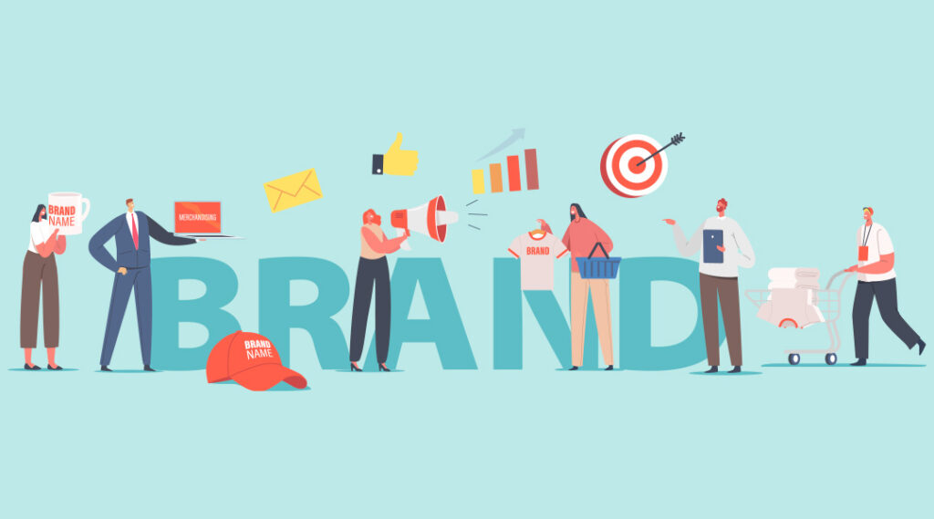 scritta "brand"