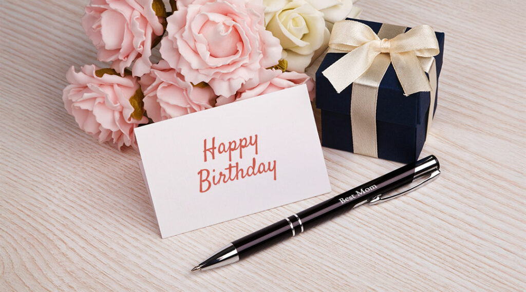 incisione penna per il compleanno della madre