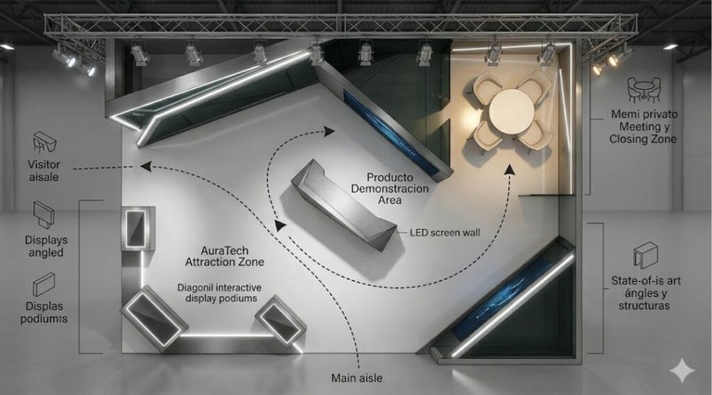 Immagine IA stand per fiere