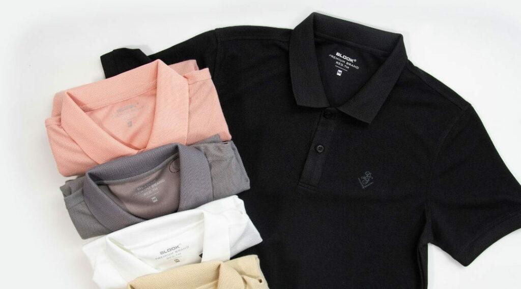 Polo aziendali di diversi colori con logo personalizzato