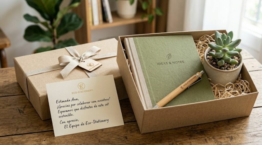 Regalo aziendale con messaggio personalizzato