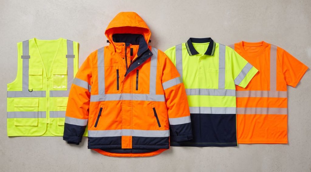 Abbigliamento da lavoro ad alta visibilità: gilet, giacche e polo