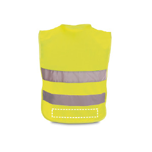 Gilet riflettente fronte inferiore