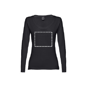 T-shirt a manicha lunga petto