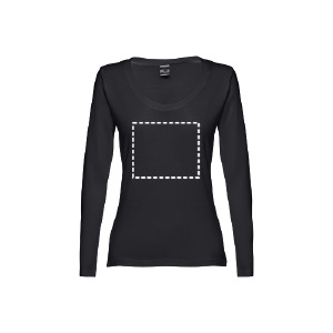 T-shirt a manicha lunga petto