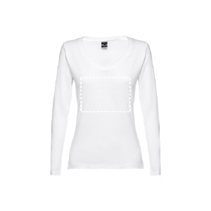 T-shirt a manicha lunga petto