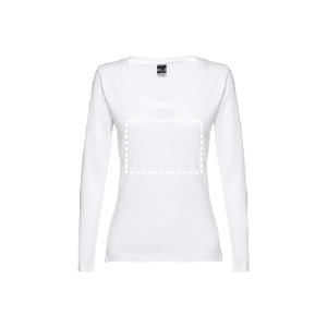 T-shirt a manicha lunga petto