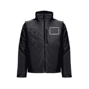 Parka imbottito petto