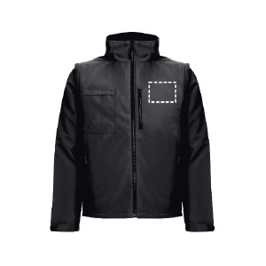 Parka imbottito petto