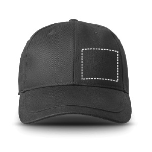 Cappellino con visiera pannello sinistro