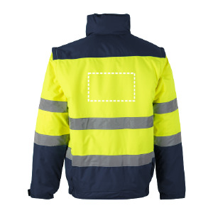 Cappotto ad alta visibilità schiena/spalle