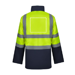 Cappotto ad alta visibilità schiena/spalle