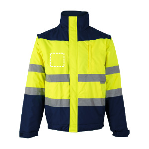 Cappotto ad alta visibilità schiena/spalle
