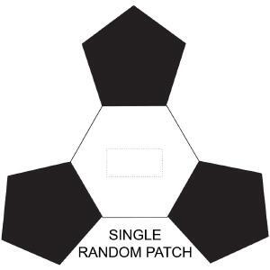 Posizione di stampa single random patch