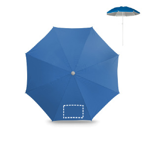 Posizione di stampa ombrellone spiaggia spicchio 1