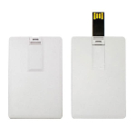 Tessera usb classica personalizzata con stampa digitale color bianco