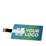 Tessera usb classica personalizzata con stampa digitale color bianco