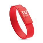 Chiavette usb braccialetto personalizzati in silicone CLASSICO color rosso