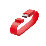 Chiavette usb braccialetto personalizzati in silicone CLASSICO color rosso
