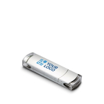 Pen drive personalizzate per aziende e pubblicità satinate Metalsharp color argento