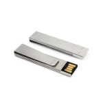 Memoria usb personalizzata dettagli colorati con clip Metalclip color argento