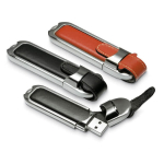 Esclusive usb personalizzabile con logo in pelle e metallo Datashield