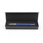 Penna usb con logo in metallo cromato opaco LUX color blu