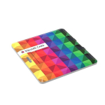 Tessera USB promozionale di forma quadrata con stampa digitale color bianco