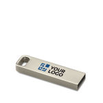 Memoria usb personalizzata con stampa laser Compacto Slim color argento