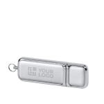 Usb pubblicitario con dettagli in pelle velocitá 3.0 Classic 3.0 color bianco