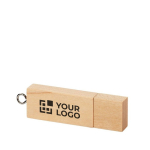 Usb promozionale ecologica in legno velocità 3.0 Ecológico 3.0 color legno chiaro
