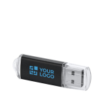 Colorata pendrive promozionale con logo USB Metalcolor color nero
