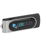 Chiavetta usb personalizzabile in doming clip girevole Techmate Relief color nero