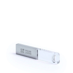 Raffinata usb con logo luce quando si connetta USB Con Led Clear color argento