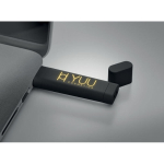 Pendrive promozionali con logo luminoso Luz Soft Elipse color nero