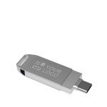 Usb personalizzate connessione 3.0 e 2 connettori USB Dual Twist 3.0 color argento